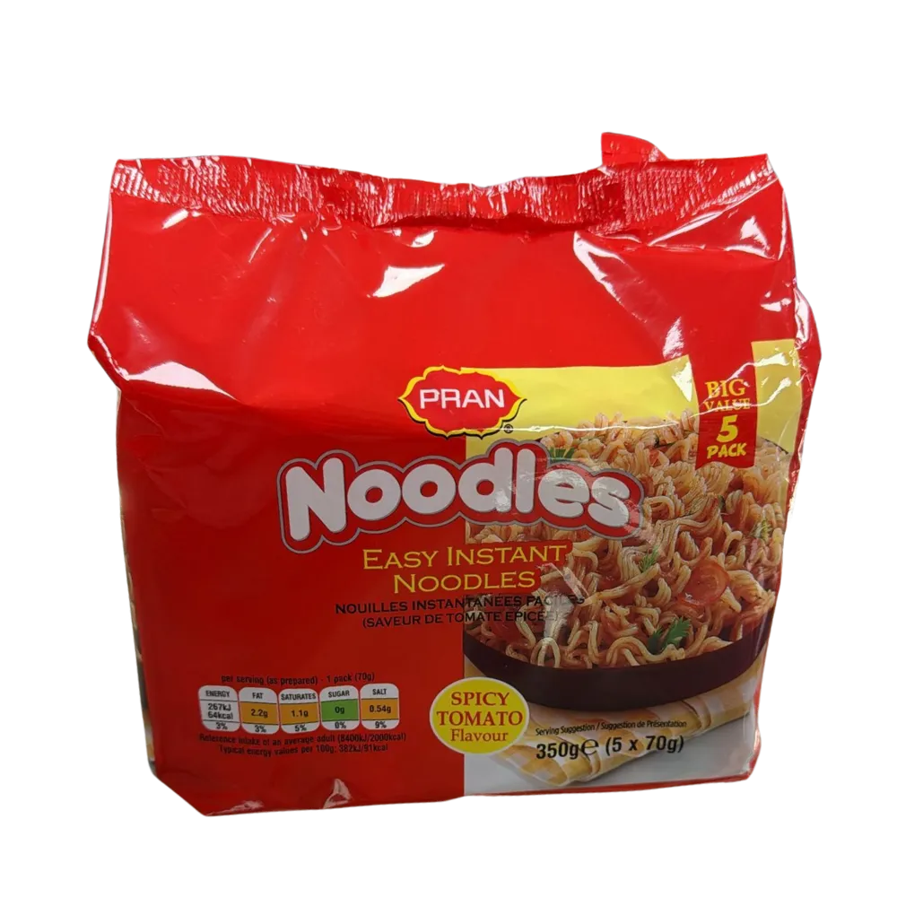 PRAN Easy Instant Noodles Spicy Tomato Flavour 5 Pack