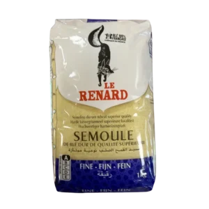 Le Renard Semoule Fine (Durum Wheat Semolina) 1kg