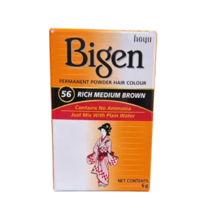 Bigen Permanent Powder Hair Colour 56 Rich Medium Brown