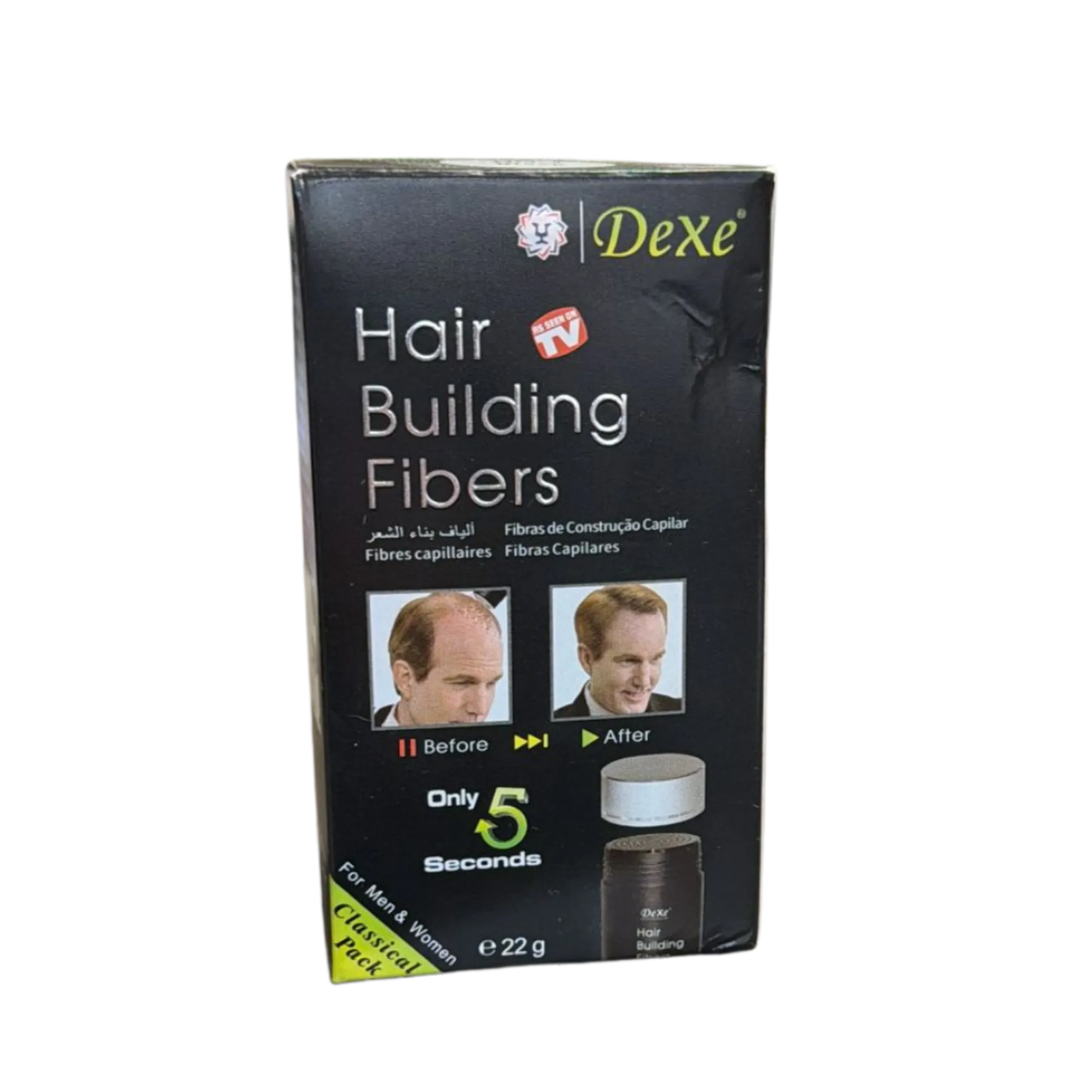 Dexe Hair Building Fibers - Instant Volumizer (22g, Classical Pack)