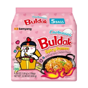 Buldak Carbonara Spicy Ramen 5 Bags