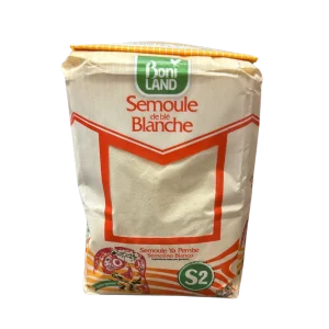Boni Land Semoule de Blé Blanche S2 (1kg)